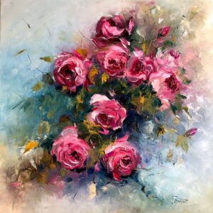 Irizatii cu trandafiri roz