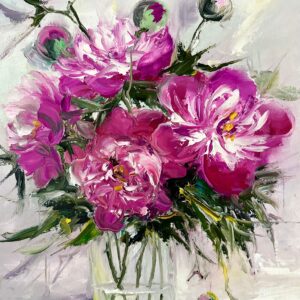 Natura statica cu bujori